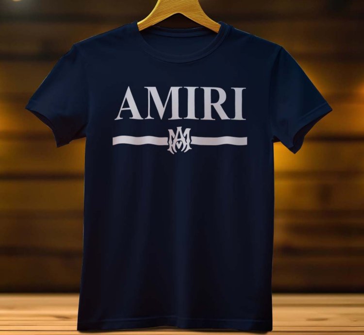 Amiri Line Logo Funny Mens Shirt Size USA