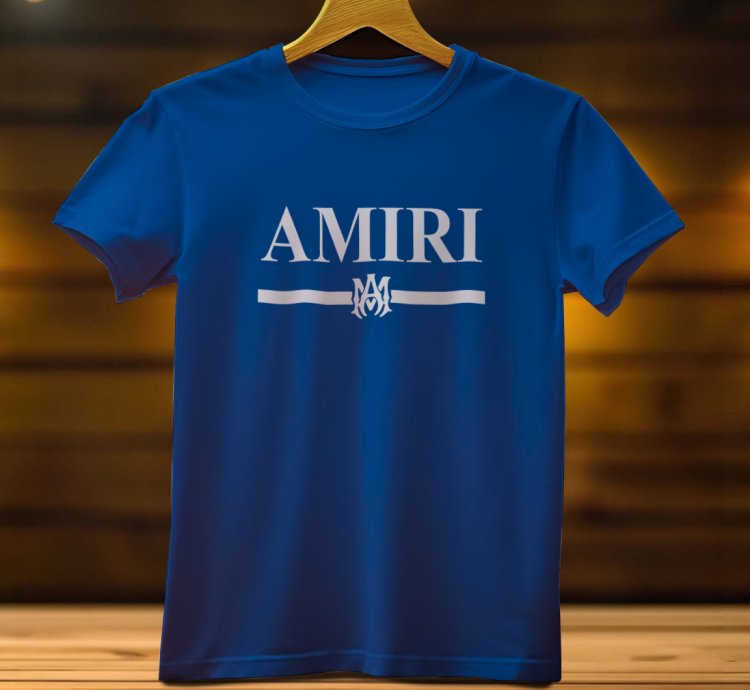 Amiri Line Logo Funny Mens Shirt Size USA