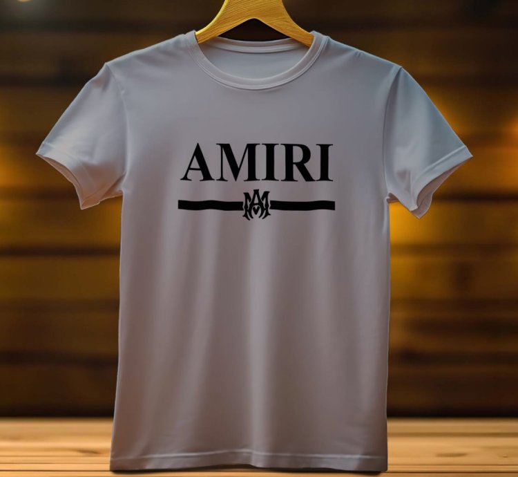 Amiri Line Logo Funny Mens Shirt Size USA