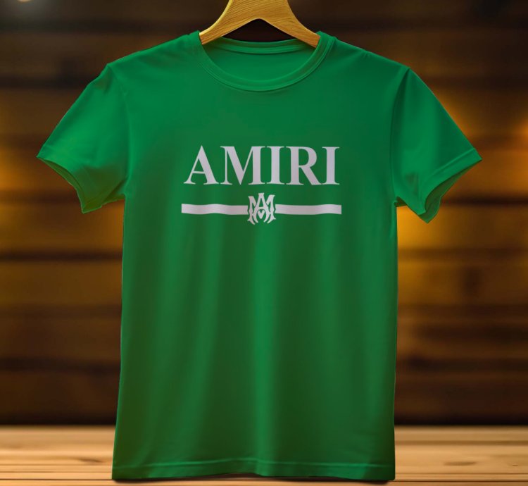 Amiri Line Logo Funny Mens Shirt Size USA