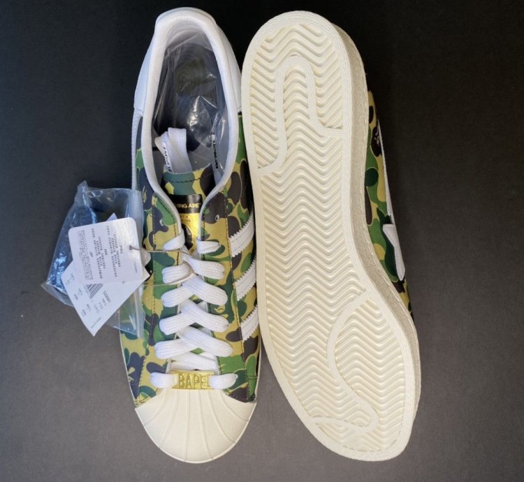 Bape Adidas Superstar ABC Camo Green DS Size 11 280
