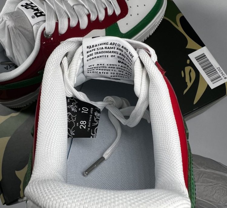 BAPE Bape Sta 1 Green White Red - Size 10