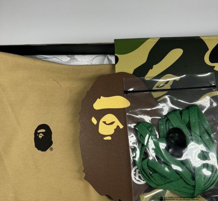 BAPE Bape Sta 1 Green White Red - Size 10