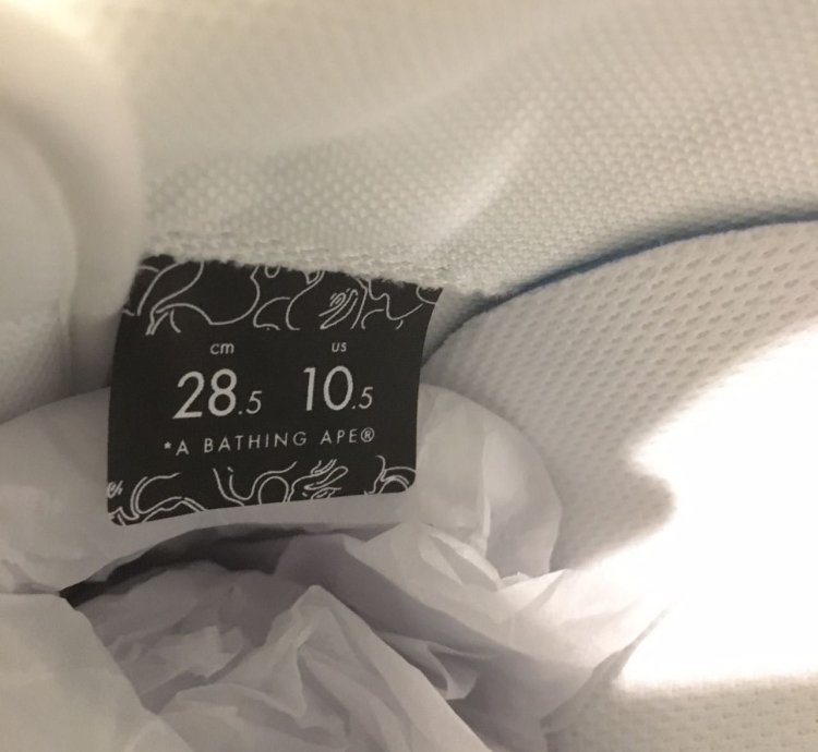 Bape Bapesta Shark White Sneaker