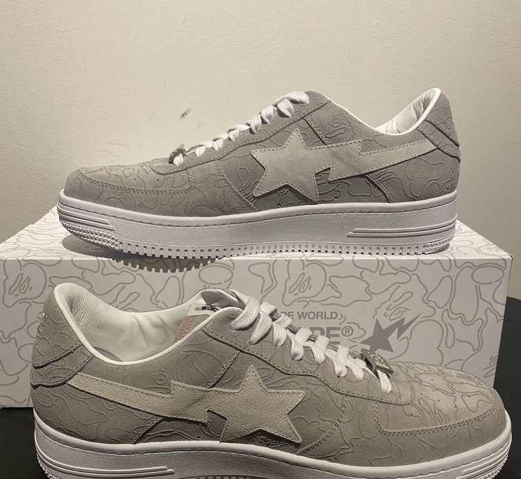 Bape Bapesta Solebox Light Grey