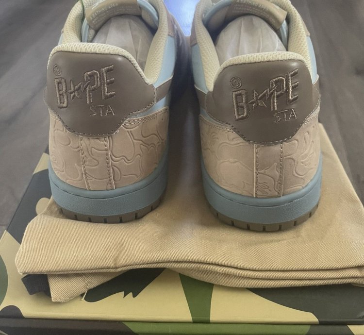 Bape Court Sta Size 10 Sax light blue Brand New