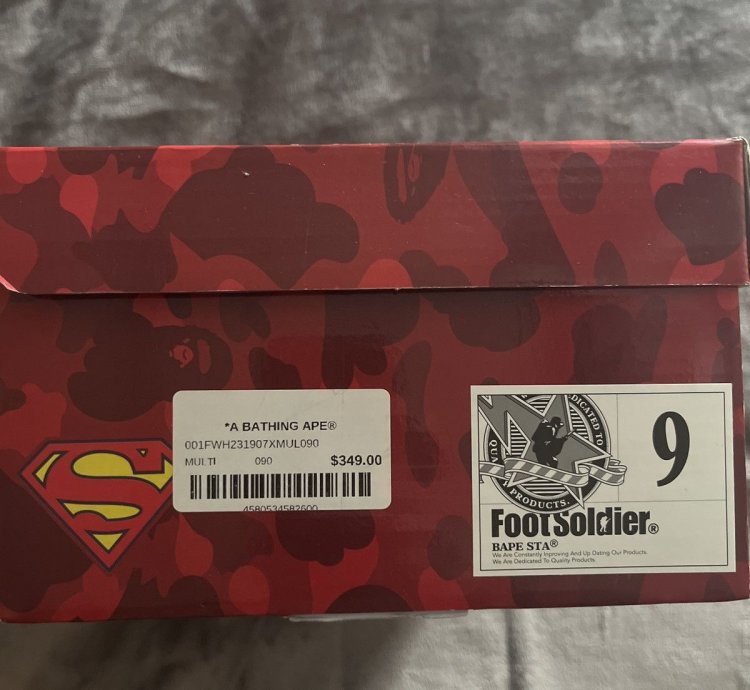 Bape DC Comics Superman Bapesta Low M1