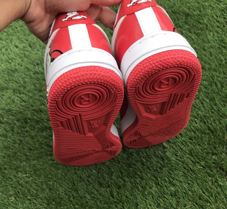 BAPE gostbusters Red patent leather