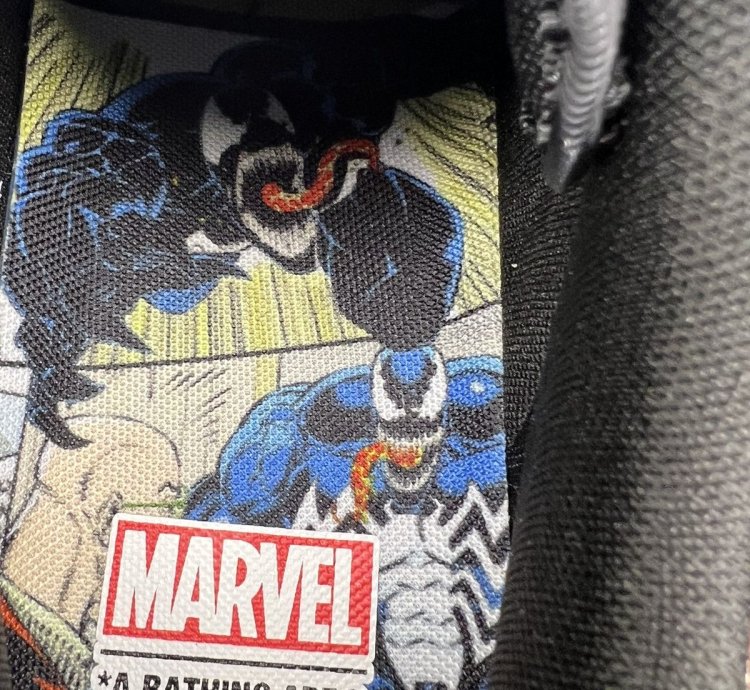 Bape Marvel Comics Venom Blue Black Bapesta