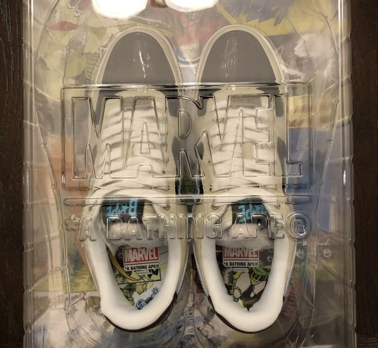 Bape Marvel Rocket Raccoon Bapesta