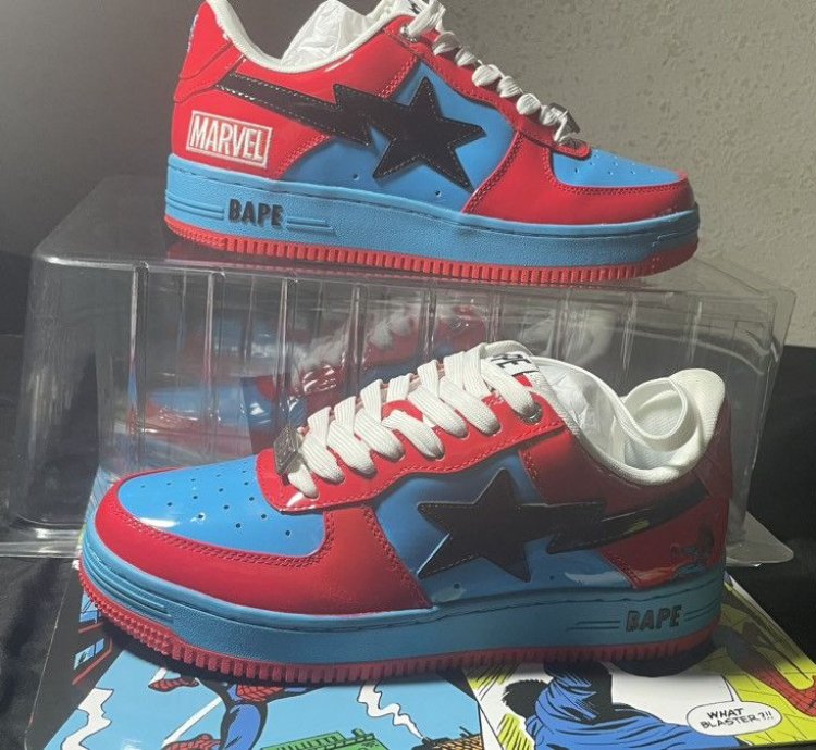 Bape Marvel Spider Man Bapesta