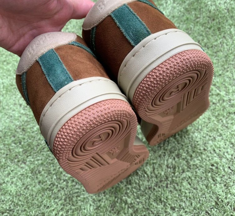 BAPE MID Sta brown green camo suede