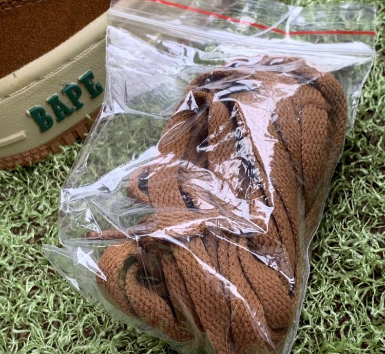 BAPE MID Sta brown green camo suede