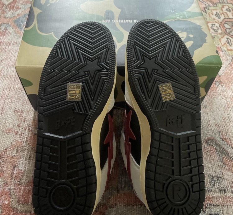 Bape Red Sk8 Sta Sneakers