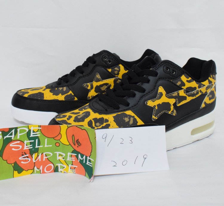 BAPE ROAD STA black yellow