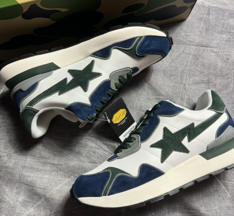 BAPE ROAD STA EXPRESS 2 WHITE NAVY