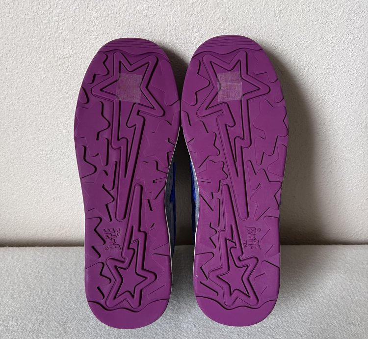 Bape Road Sta M2 Sneakers in Purple Blue