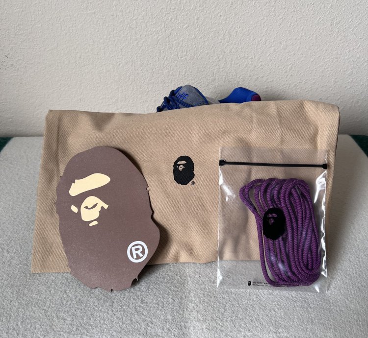 Bape Road Sta M2 Sneakers in Purple Blue