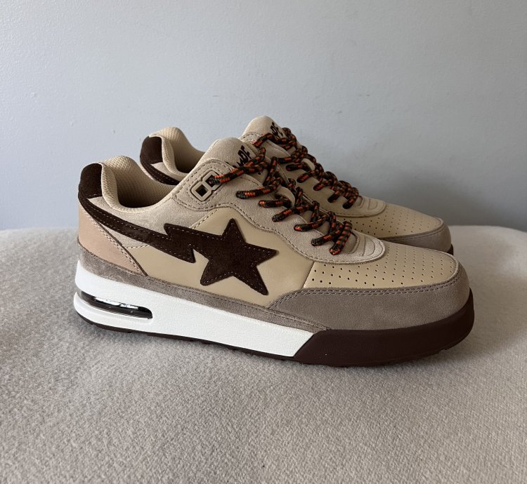 Bape Roadsta Sneakers in Beige Brown