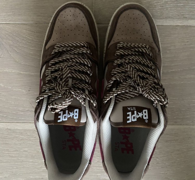 BAPE SK8 STA - BROWN PINK