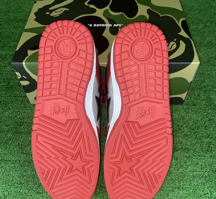 BAPE SK8 STA 1 RED SIZE 10