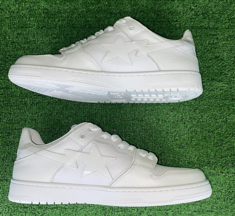 BAPE SK8 STA 3 WHITE SIZE 7