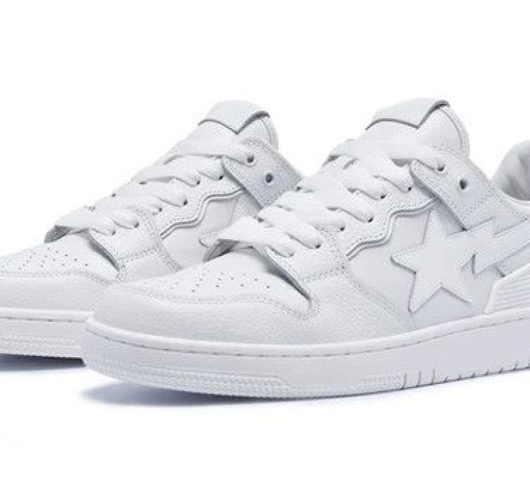 BAPE SK8 STA 3 WHITE SIZE 8