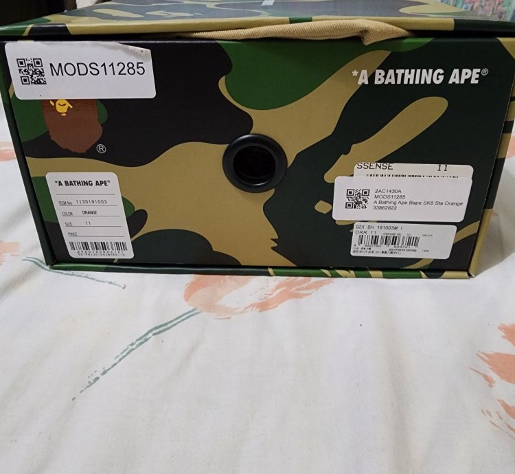 Bape Sk8 Sta M1 Orange