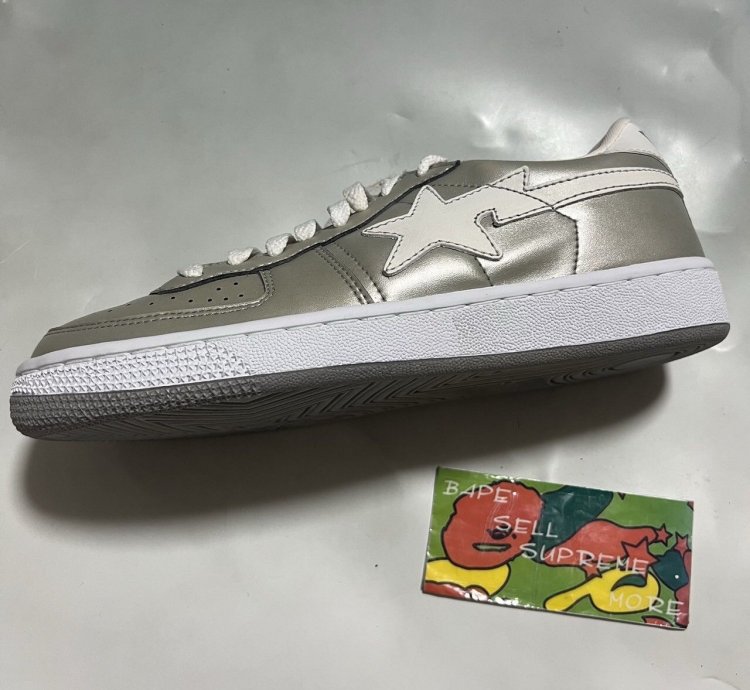 BAPE sk8 sta silver