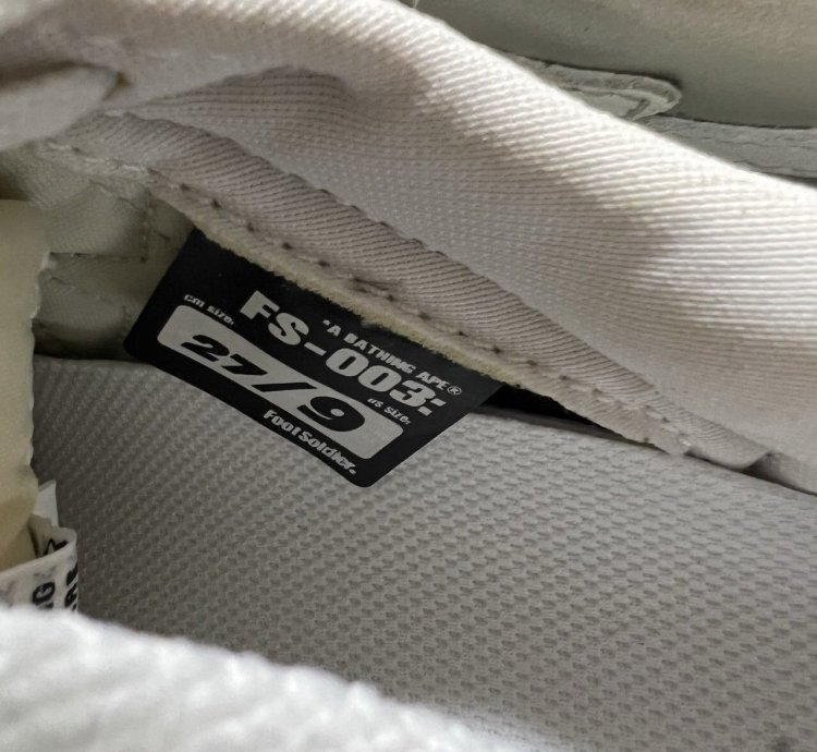 BAPE sk8 sta silver