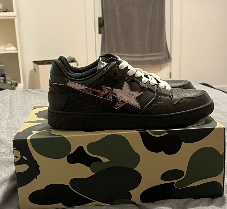 Bape Sk8sta Black Silver