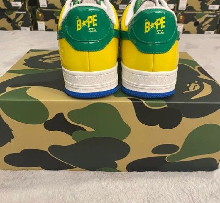 BAPE STA 1 BRAZIL JAMAICA GREEN BLUE YELLOW SIZE 11
