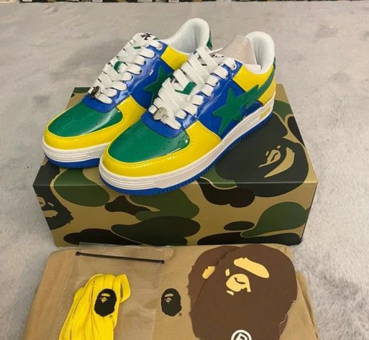 BAPE STA 1 BRAZIL JAMAICA GREEN BLUE YELLOW SIZE 11