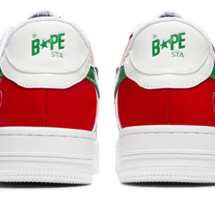 BAPE STA 1 MEXICO ITALY RED GREEN SIZE 9 5
