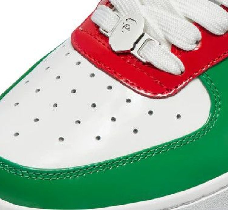 BAPE STA 1 MEXICO ITALY RED GREEN SIZE 9 5