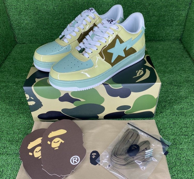 BAPE STA 2 BROWN BEIGE SIZE 7