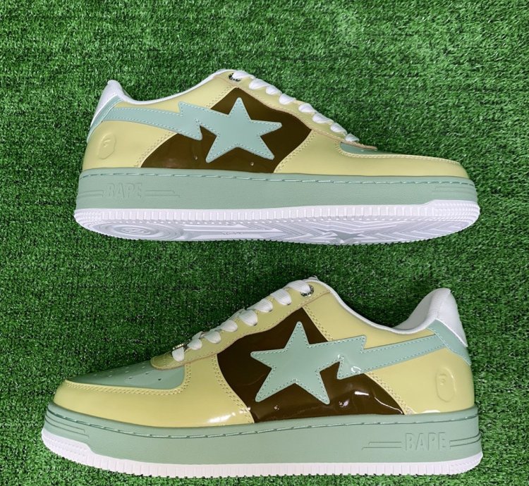 BAPE STA 2 BROWN BEIGE SIZE 8