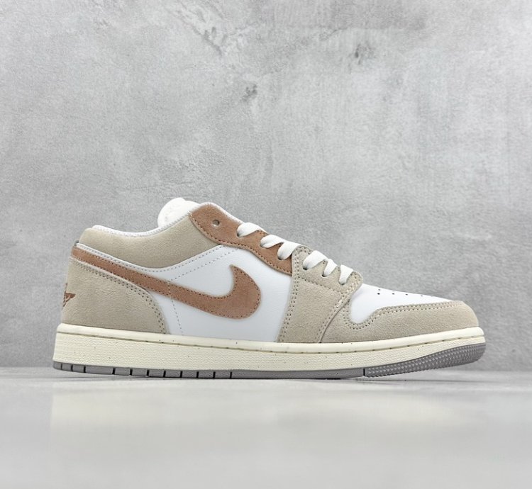 200 K version Air Jordan 1 Low Beige Brown AJ1 Joe 1 Low Top Casual Shoes HF1567