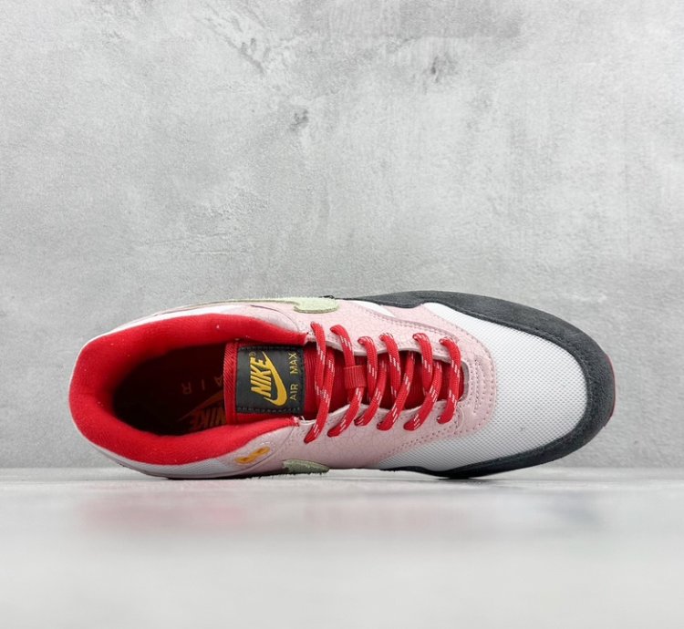 220 Nike Air Max 1 pink pants white retro casual running shoes FZ4133-64