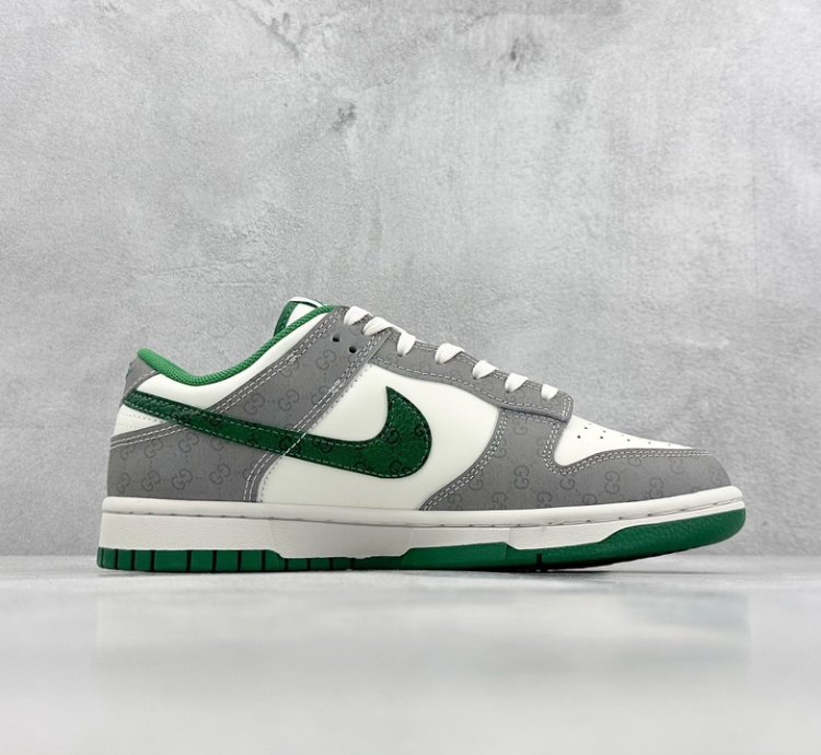 280 Nk SB Dunk Low Gucci joint-dark double G gray green hook SF1588-134