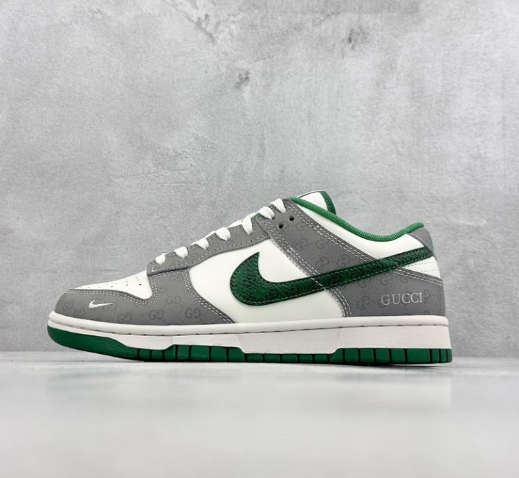 280 Nk SB Dunk Low Gucci joint-dark double G gray green hook SF1588-134