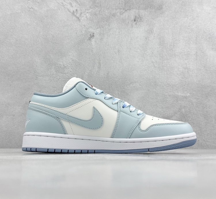 200K version of Air Jordan 1 Low Bubble Sea Salt Cool Summer AJ1 Joe 1 Low Top C