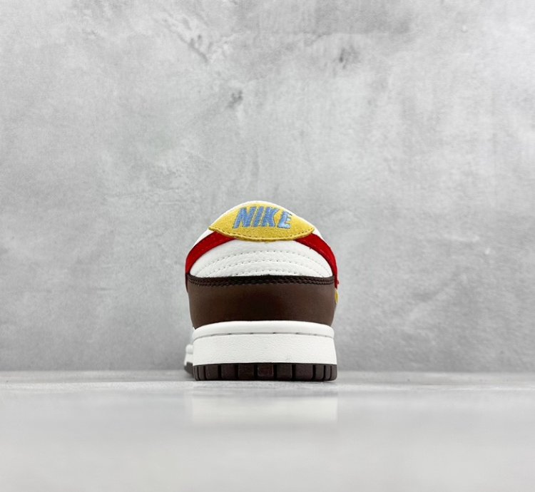 280 Nike SB Dunk Low White Brown Gray Red Hook GJ8309-932