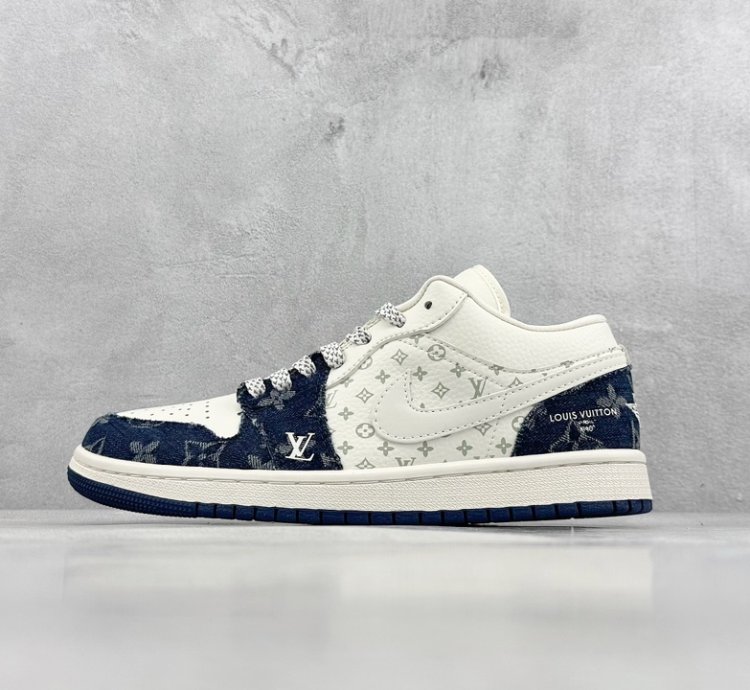 280 LV x Air Jordan 1 Low Denim Blue SJ9950-003 -