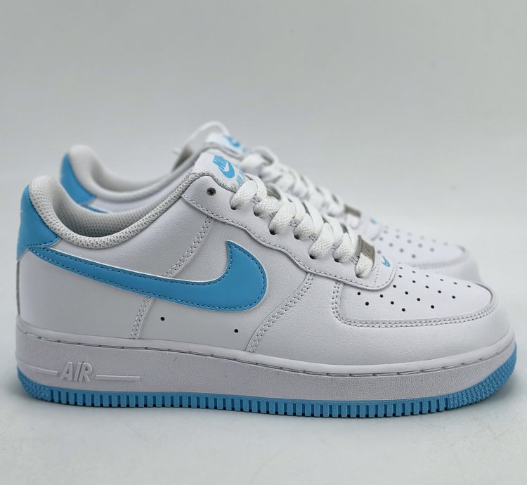 200 Nike Air Force 1 Low 07 University Blue White Blue FQ4296-100 -