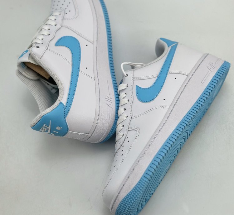 200 Nike Air Force 1 Low 07 University Blue White Blue FQ4296-100 -