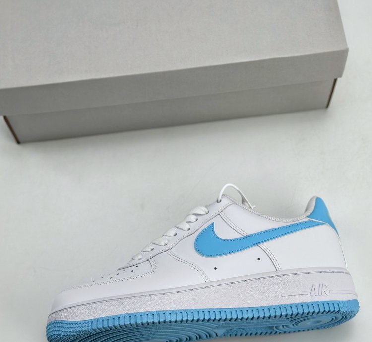200 Nike Air Force 1 Low 07 University Blue White Blue FQ4296-100 -