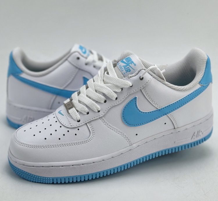 200 Nike Air Force 1 Low 07 University Blue White Blue FQ4296-100 -
