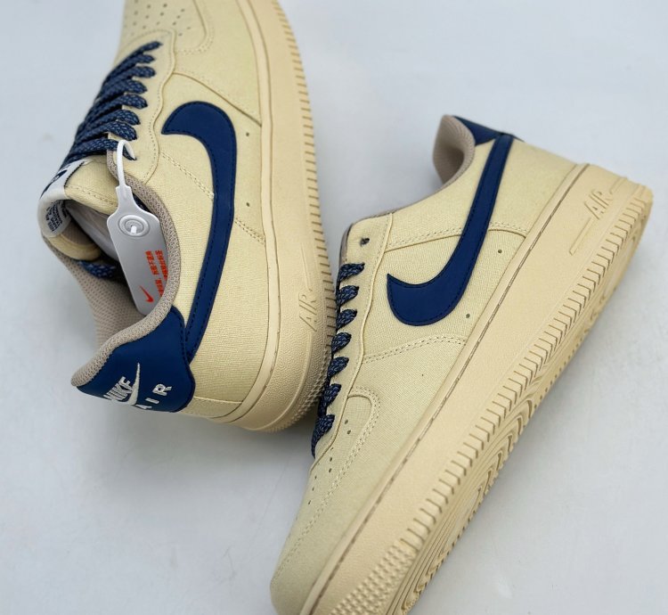 200 Nike Air Force 1 Low 07 3M canvas cream yellow 315122-109 - Putian high imit
