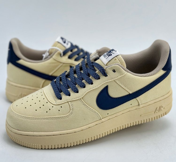200 Nike Air Force 1 Low 07 3M canvas cream yellow 315122-109 - Putian high imit